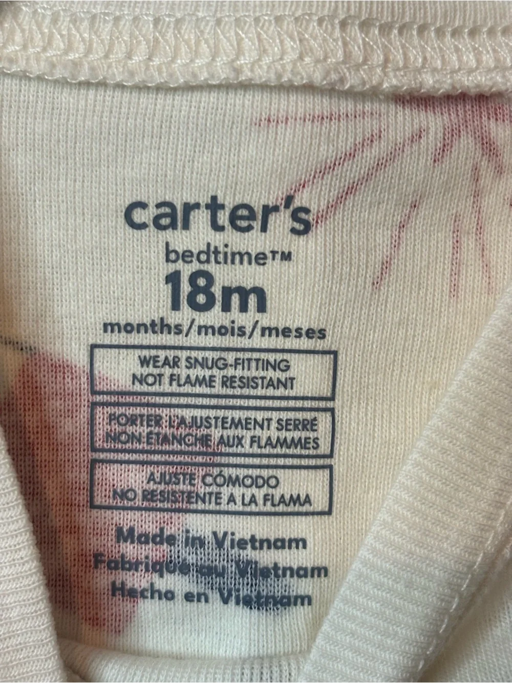 Carter’s Size 18 months Patriotic Short Sleeve Pajama Set